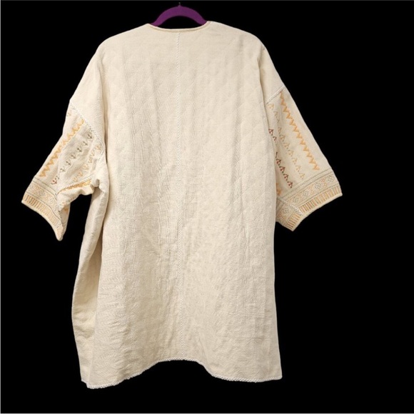 Anthropologie Blank London Paloma Embroidered Kimono Jacket OS Multicolor - Picture 4 of 14